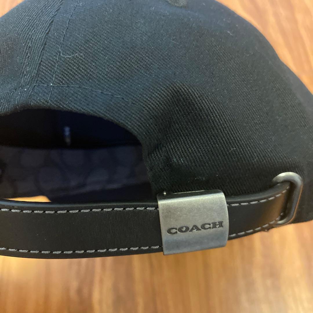 COACH ブラック ベースボールキャップ