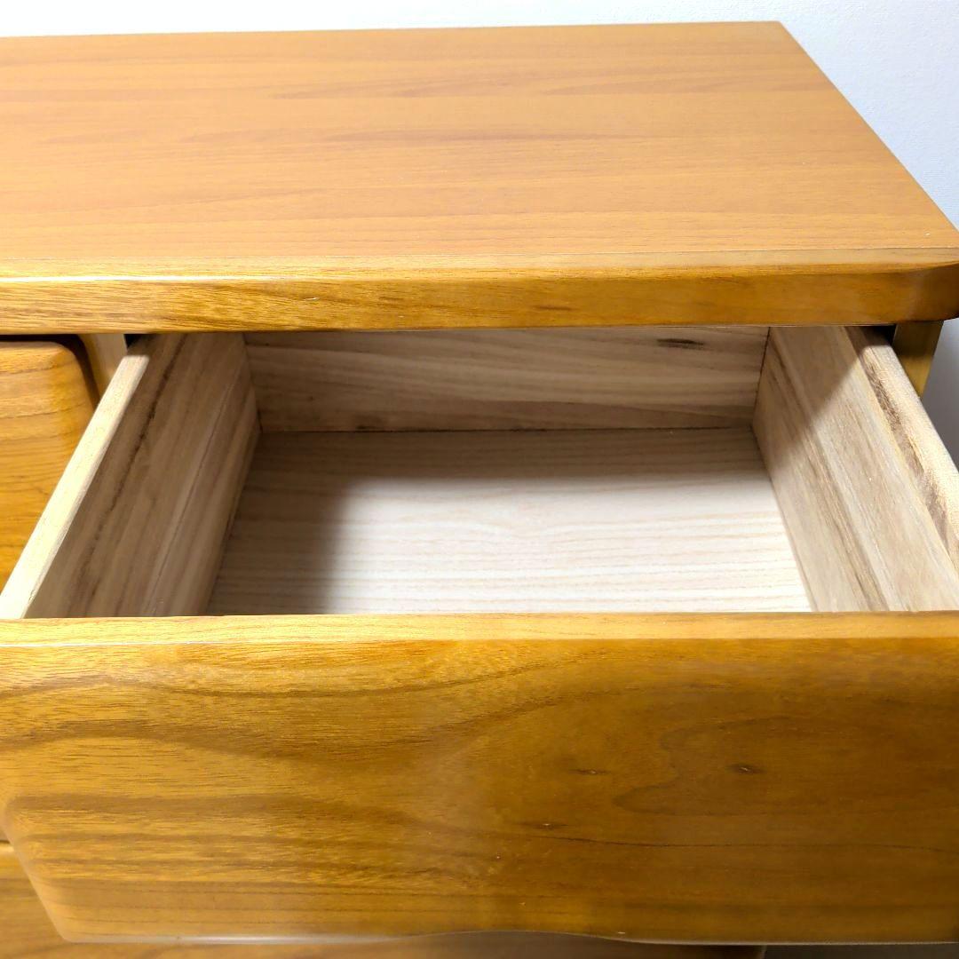 【送料込み】ナチュラル色 木製チェストタンス 5段