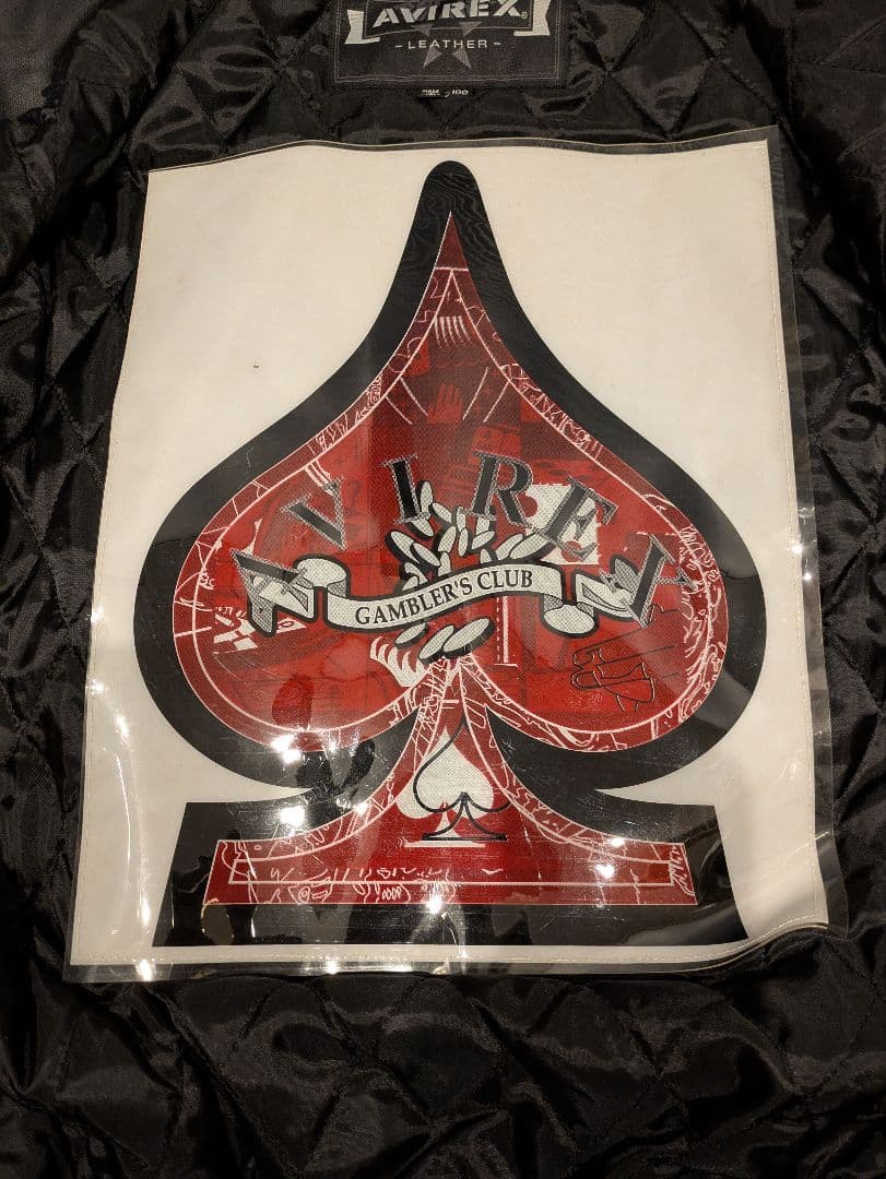 AVIREX オールレザー スタジャン