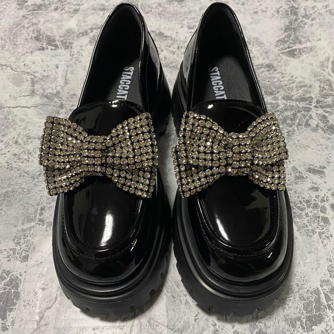 ✨️新品✨️ STACCATO スタッカート ビッグリボン ローファー 24.0