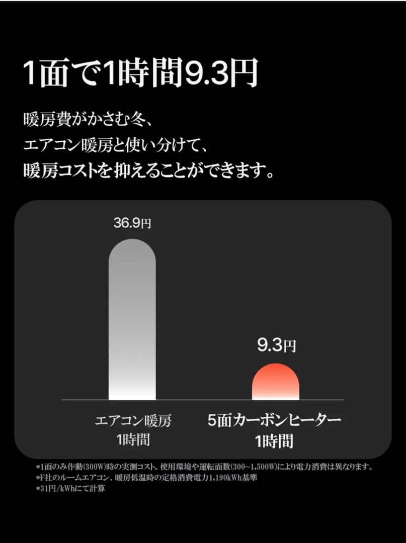2025年　edir 5面カーボンヒーター