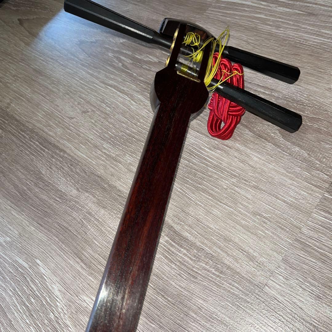お稽古　紅木　地歌　三味線　ケースつき