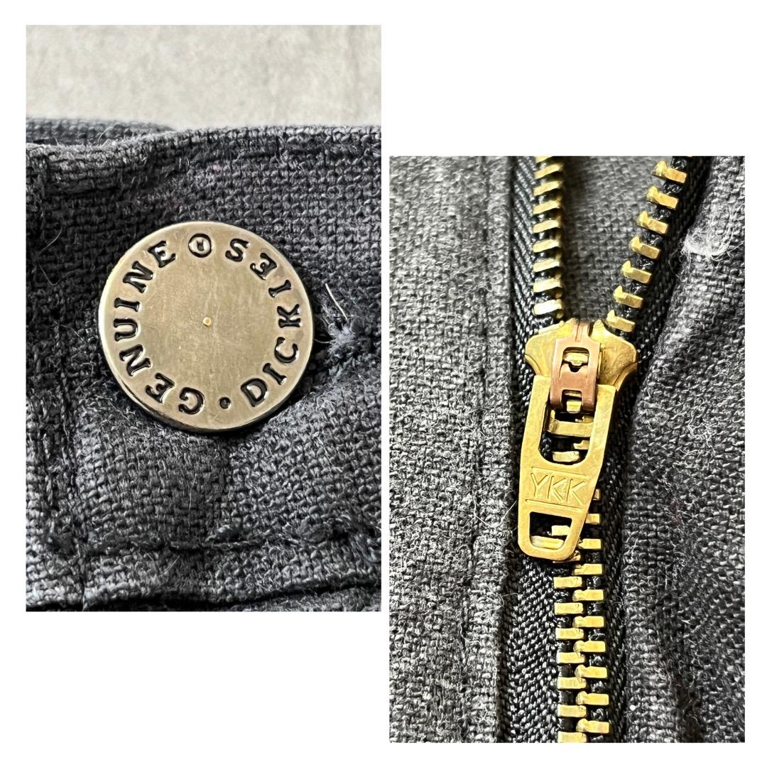 ディッキーズ W33 ダックパンツ ペインター ワーク 古着 黒 17093