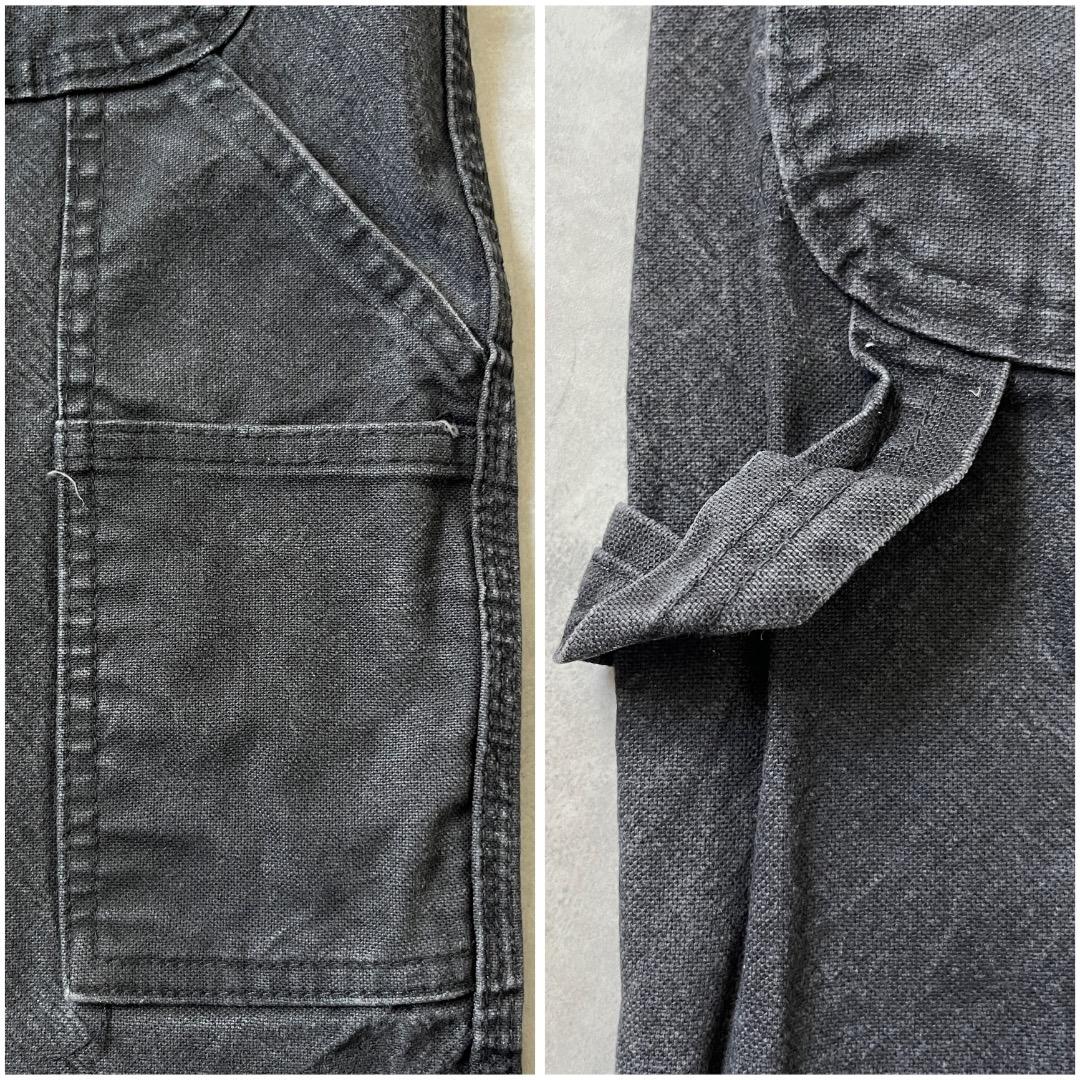 ディッキーズ W33 ダックパンツ ペインター ワーク 古着 黒 17093