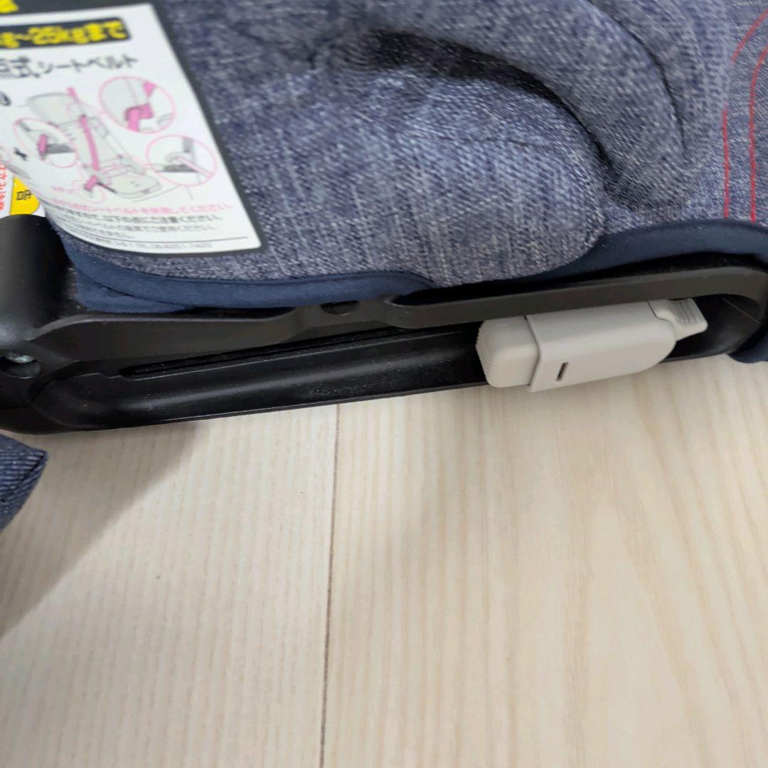 【美品】日本育児 ISOFIX・シートベルト トラベルベストEC Fix デニム