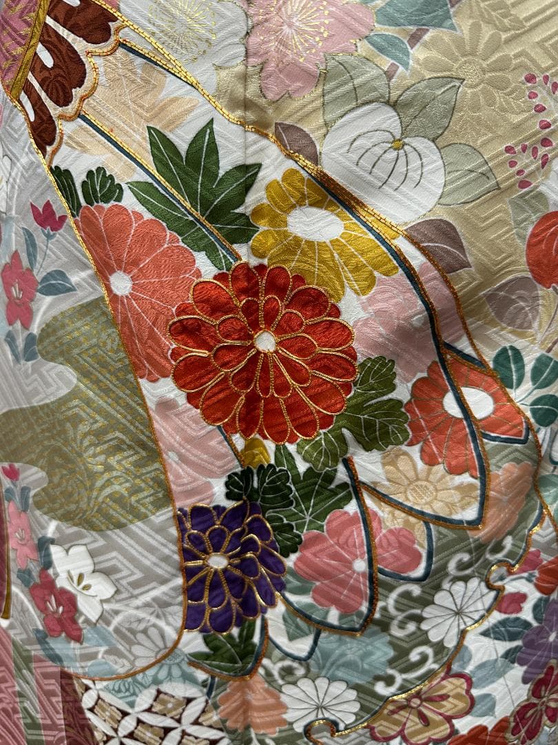 千總 高島屋誂え ピンク地染め分け 誰が袖 振袖 フルセット