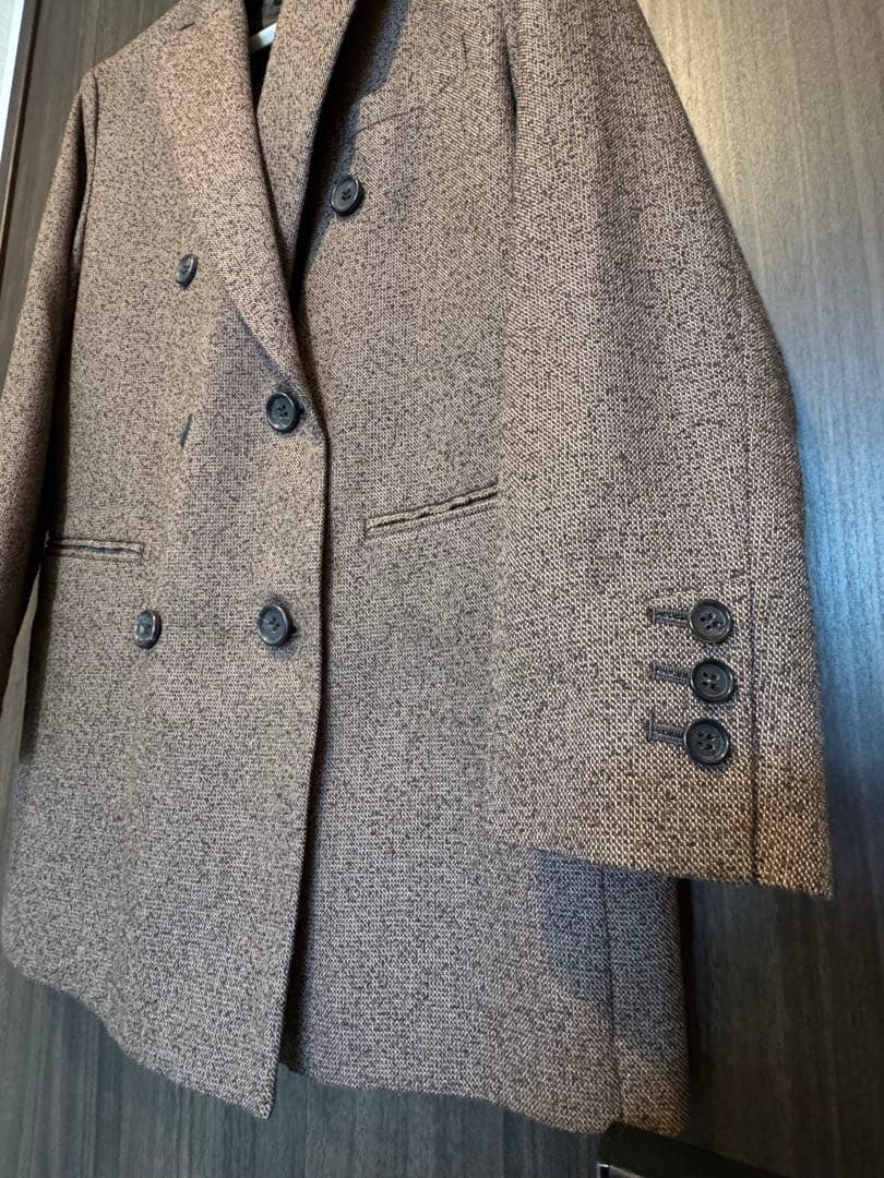 spick&span スピック&スパン　リングツイードダブルブレストジャケット