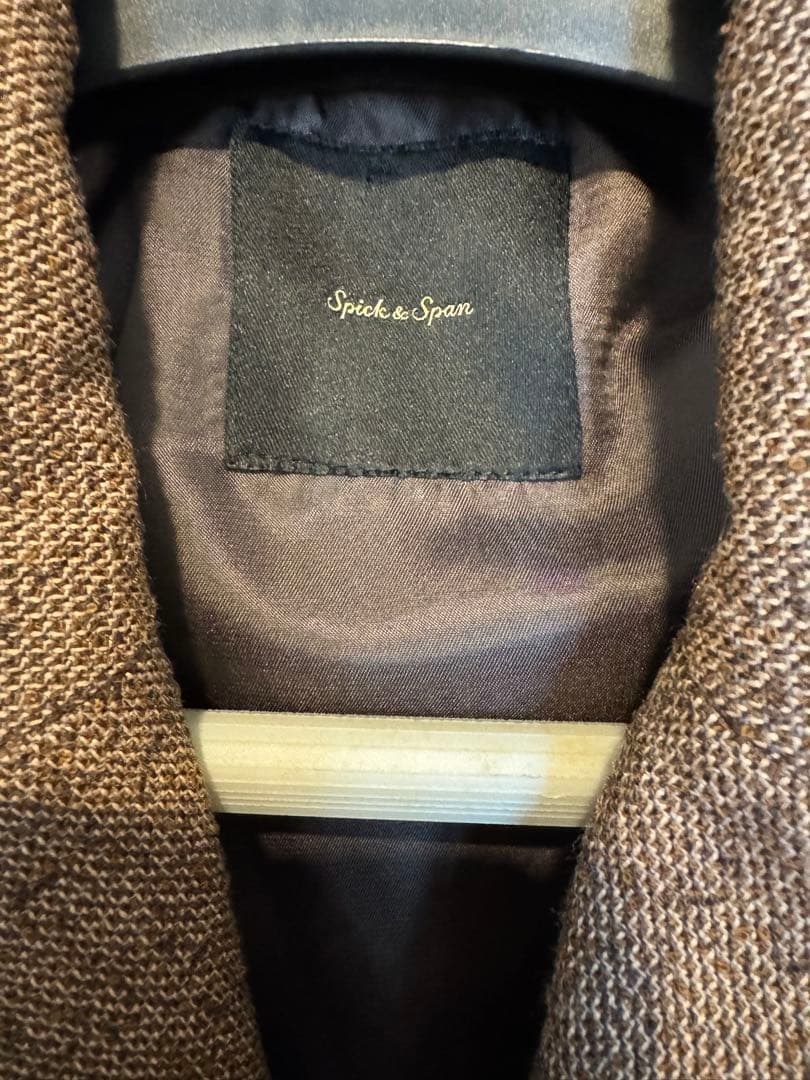 spick&span スピック&スパン　リングツイードダブルブレストジャケット