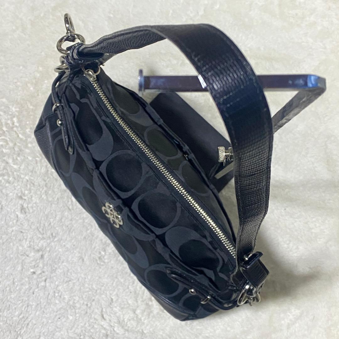 【美品】コーチ　COACH ワンショルダー　シグネチャー　キャンバス　バッグ