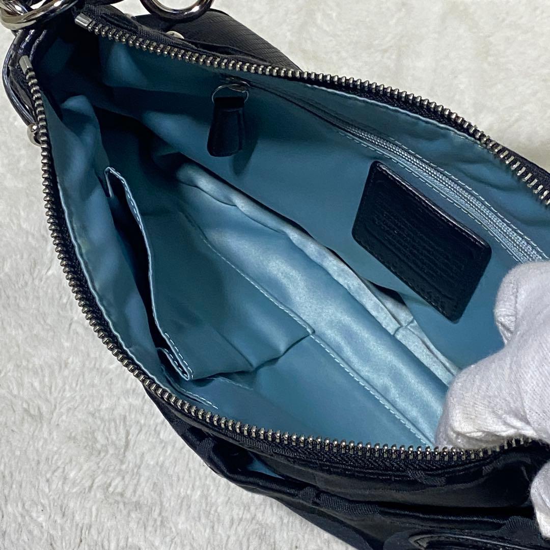 【美品】コーチ　COACH ワンショルダー　シグネチャー　キャンバス　バッグ