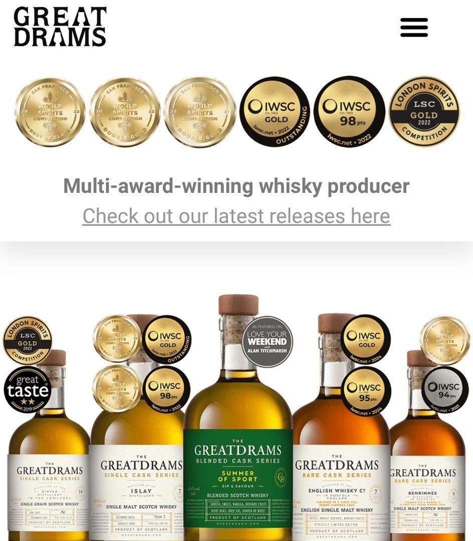 GREATDRAMS ブレンデッド スコッチ ウイスキー 10年 500ml