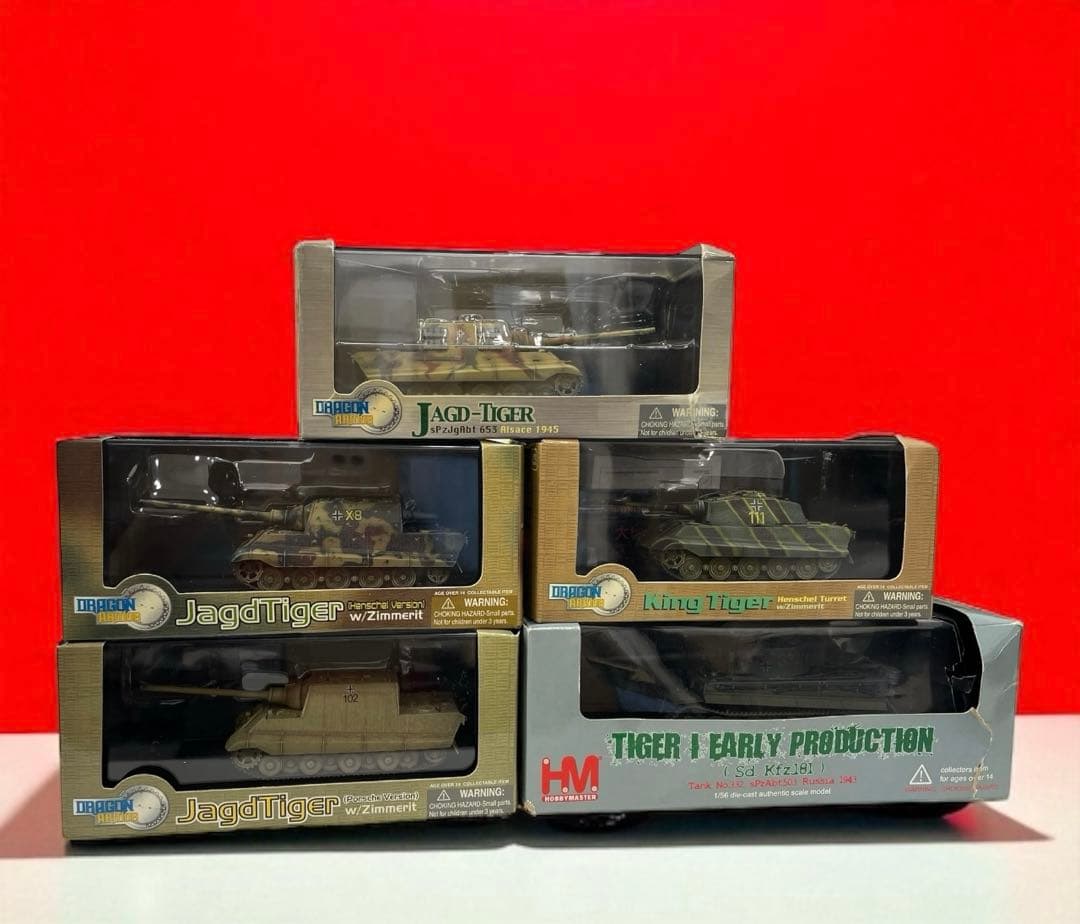 1/72ドラゴンアーマー 4台1/56ホビーマスター タイガーⅠ 1台 セット