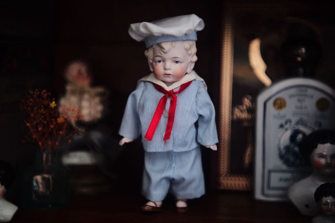 オールビスク ビスクドール ミニョネット アンティーク hertwig