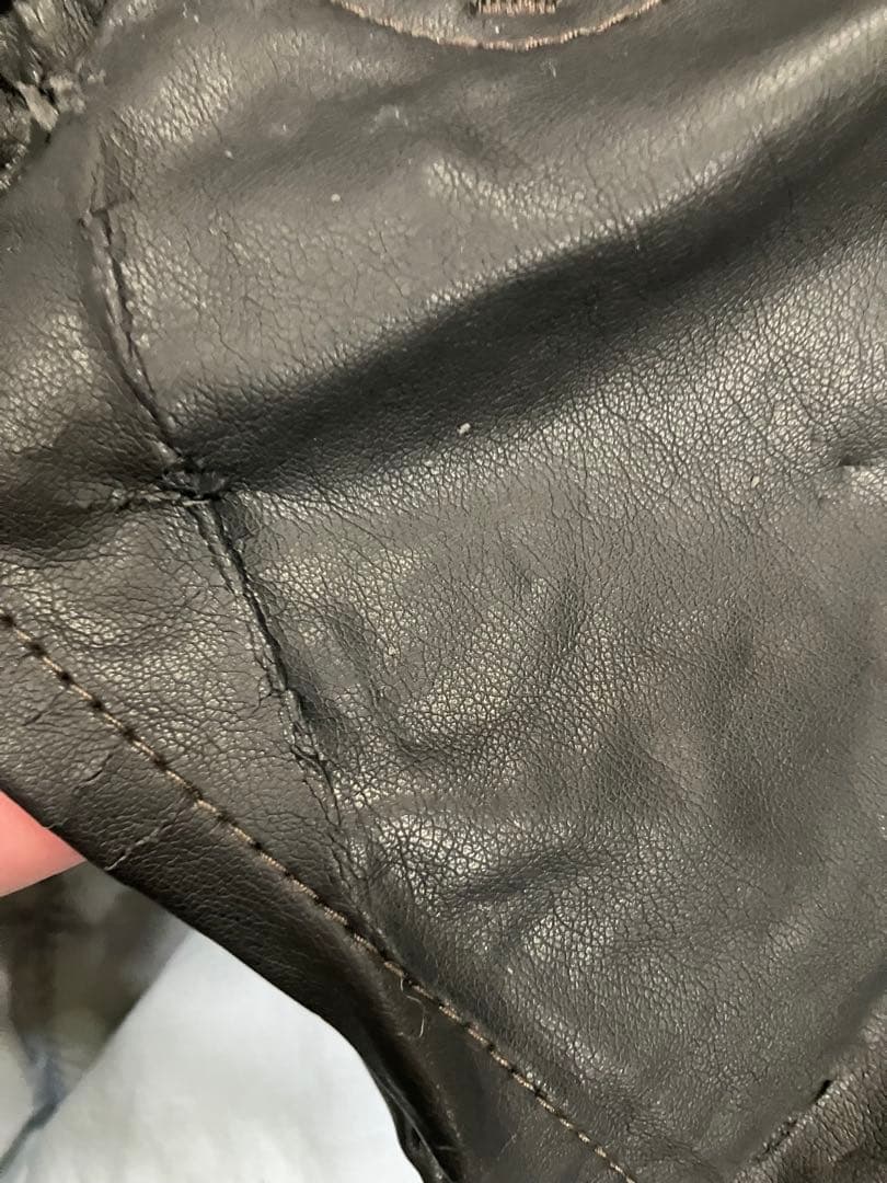 d.i.aスタッズ付きブラックレザーショートパンツ25サイズ