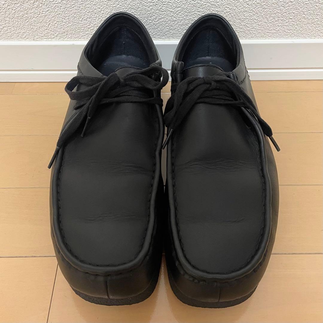 【未使用に近い】クラークス ワラビー EVO WP エヴォ レザー ブラック 黒