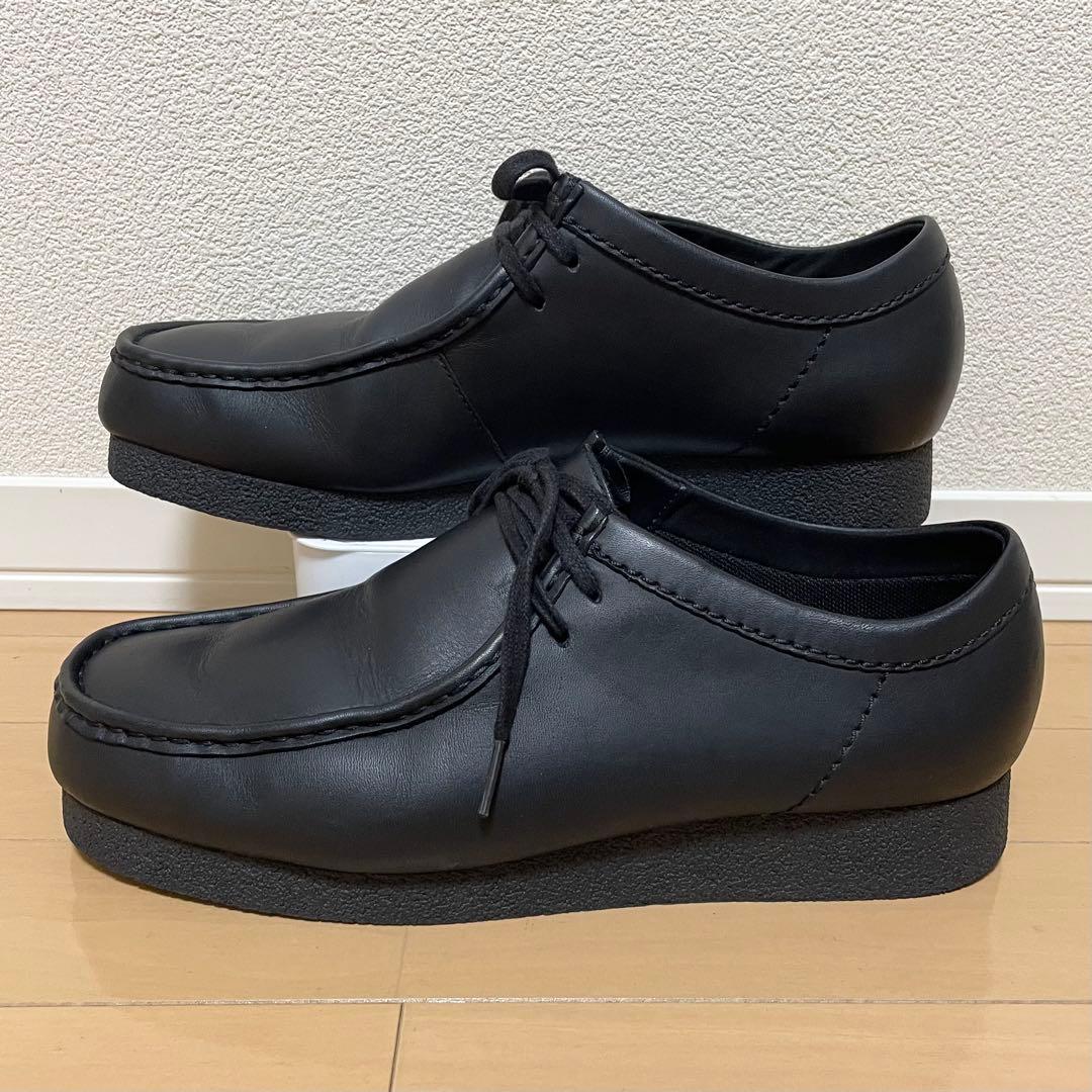 【未使用に近い】クラークス ワラビー EVO WP エヴォ レザー ブラック 黒