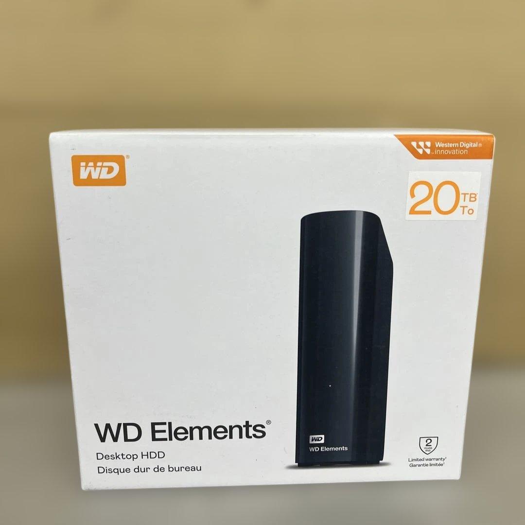 601101 WD 20TB Elements デスクトップ外付けハードドライブ