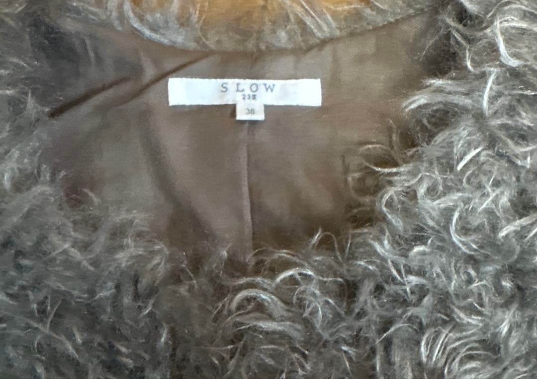 23区　SLOW フェイクファー ジレ