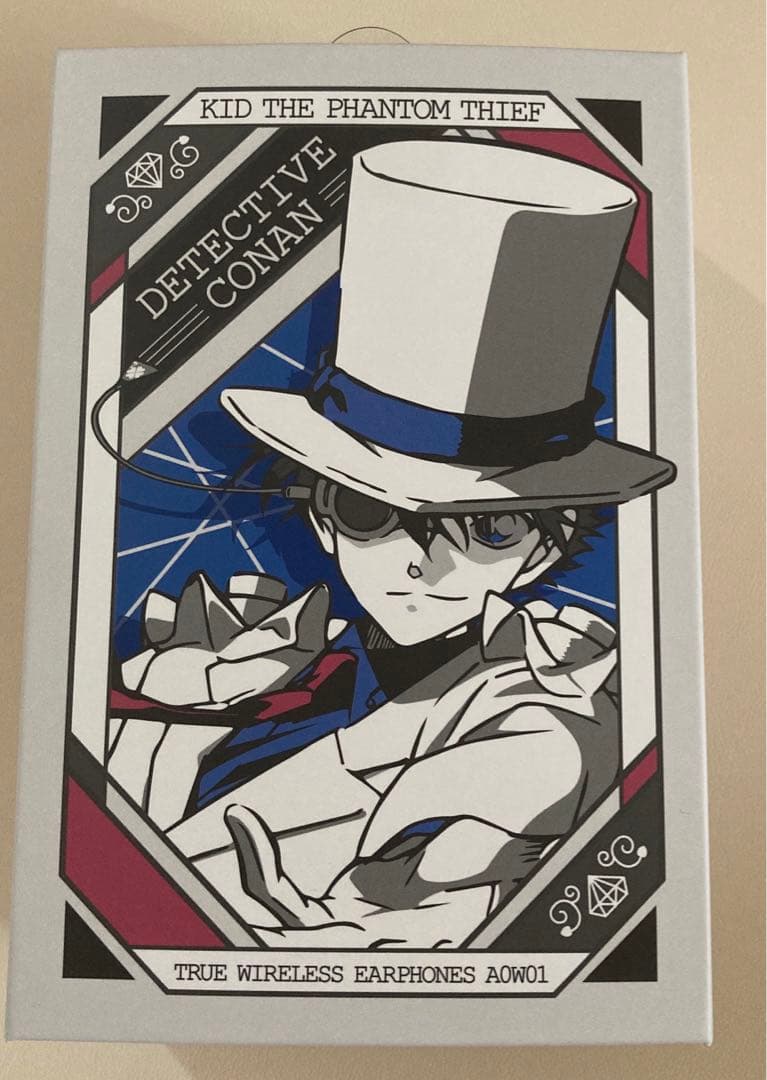 【美品】怪盗キッド ワイヤレスイヤホン AOW01 名探偵コナン