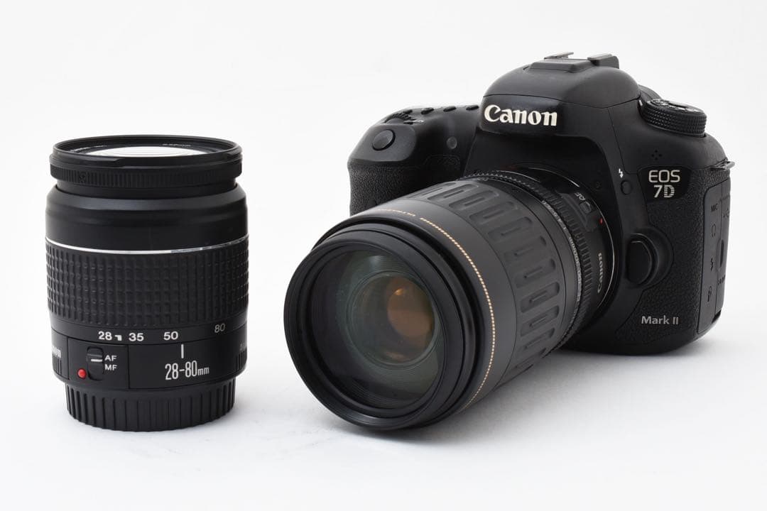 一眼レフカメラCanon EOS 7D MarkII標準&望遠ダブルレンズセット