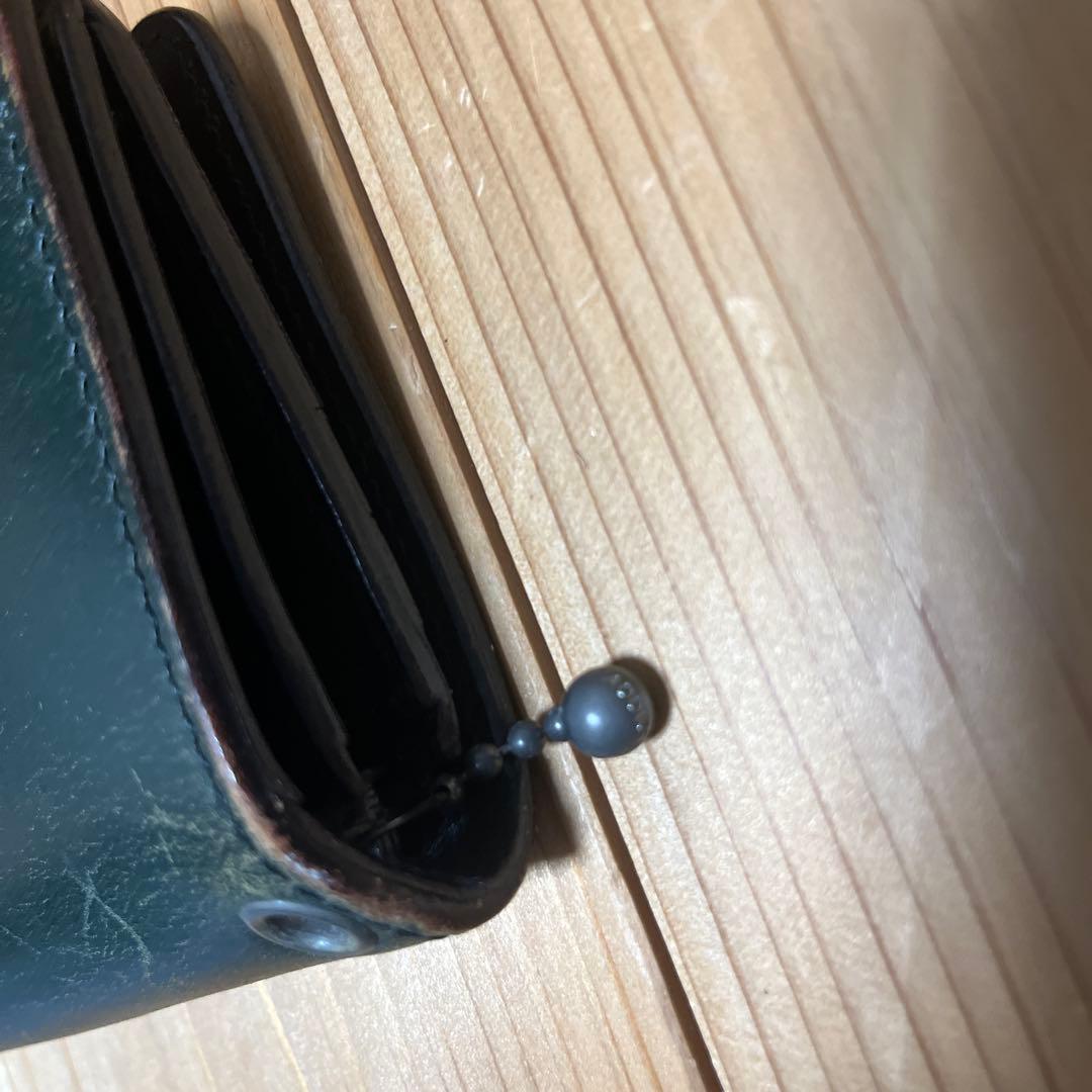 アディクトクローズ　ロングウォレット　トラッカーウォレット　美品グリーン　値下げ