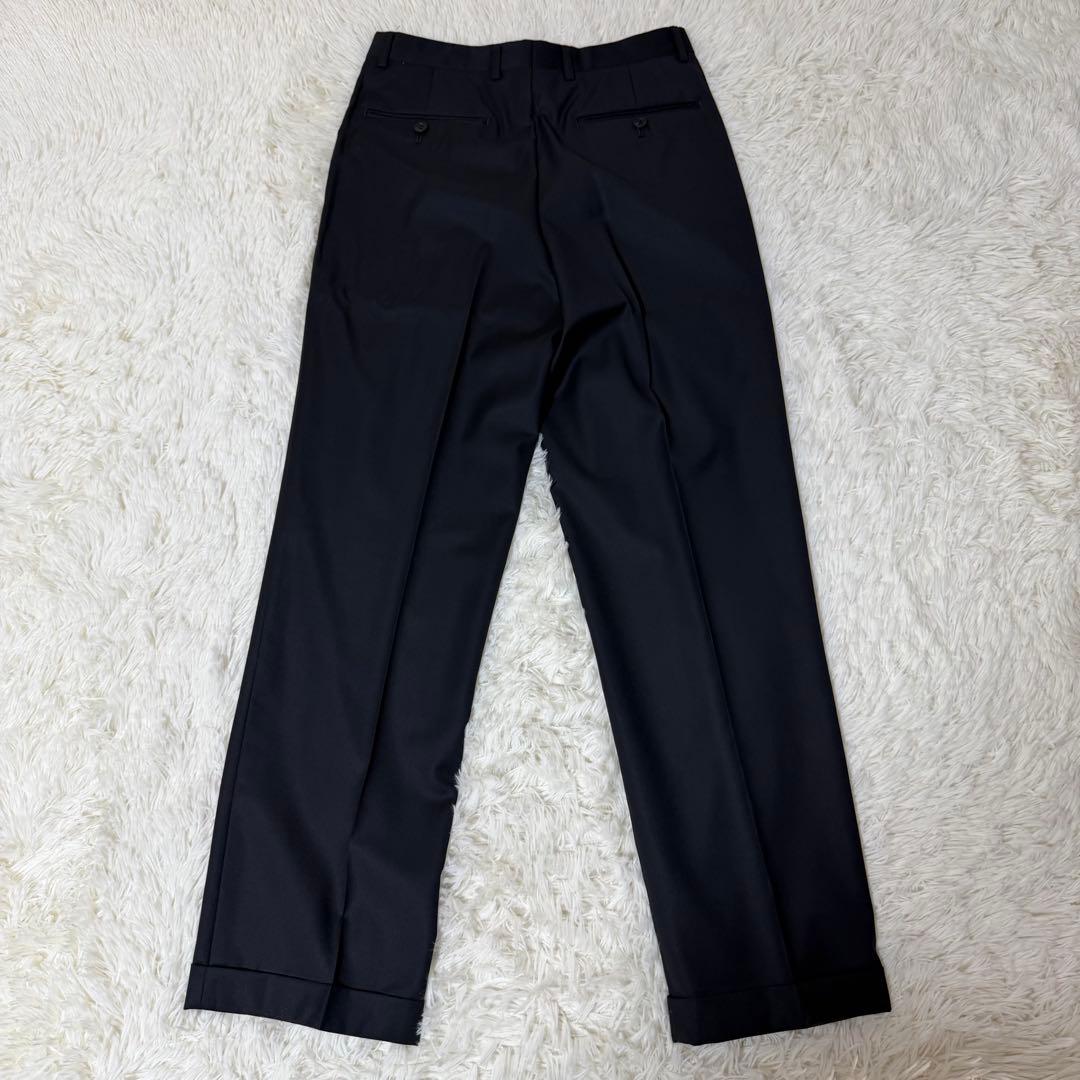 美品 ポールスミスロンドン ゼニア生地 SUPER120 セットアップ 濃紺 M