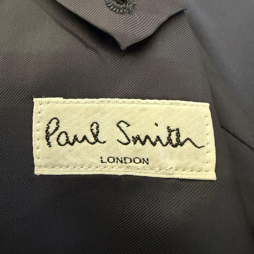 美品 ポールスミスロンドン ゼニア生地 SUPER120 セットアップ 濃紺 M
