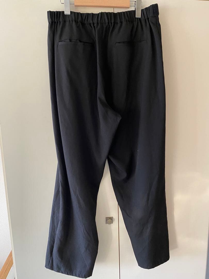パンツ Scale Off Wool Wide Tapered Chef Pants
