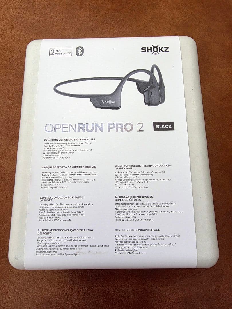 【新品】SHOKZ OPENRUN PRO2 ブラック ２年保証付き
