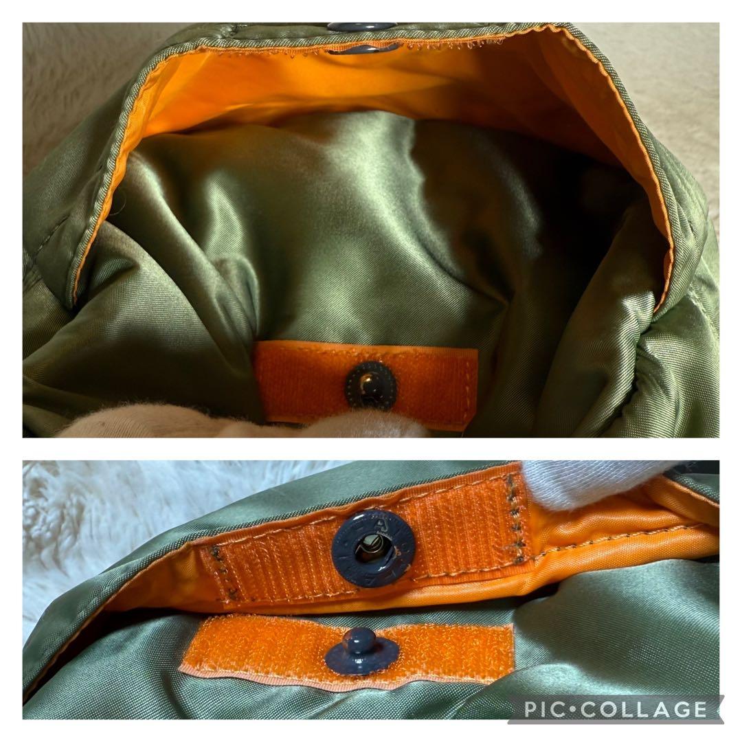 美品　PORTER　ポーター　タンカー　ダッフル　ドラムバッグ　セージグリーン