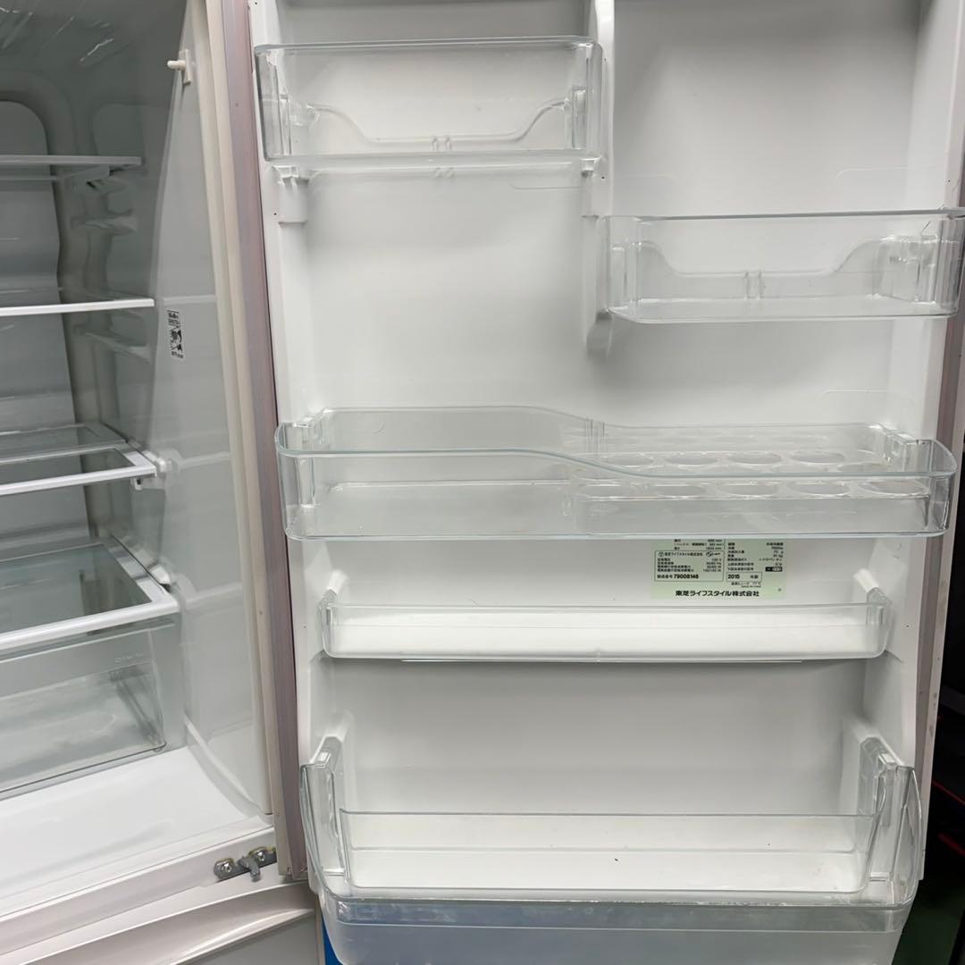699 鏡面　ガラストップ　冷蔵庫　大型　400L強　自動製氷機　5ドア　格安