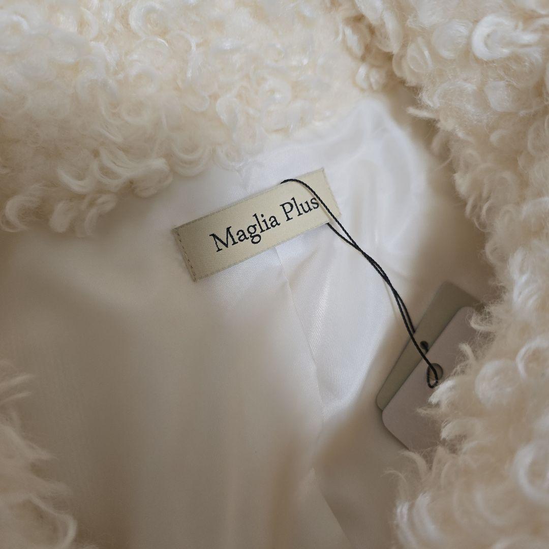 【新品タグ付】Maglia Plus カールファー ミドル丈 コート FREE