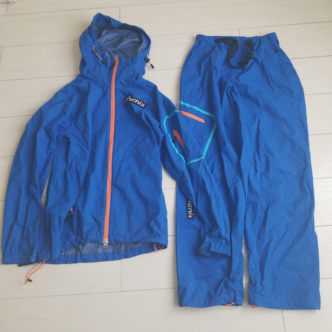 phenix ナイロン　セットアップ Sサイズ　ブルー　ウインドブレーカー