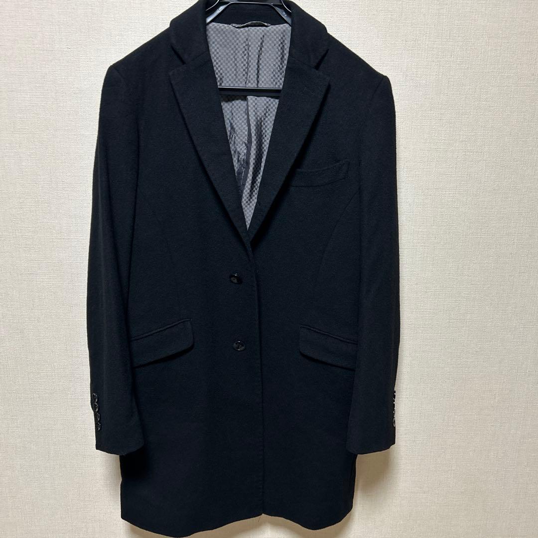 成人式結婚式　スリーピーススーツ＆チェスターコート＆ネクタイ３点　サイズM