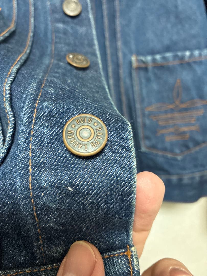80s POLO RALPH LAUREN デニムジャケット ワーク Gジャン