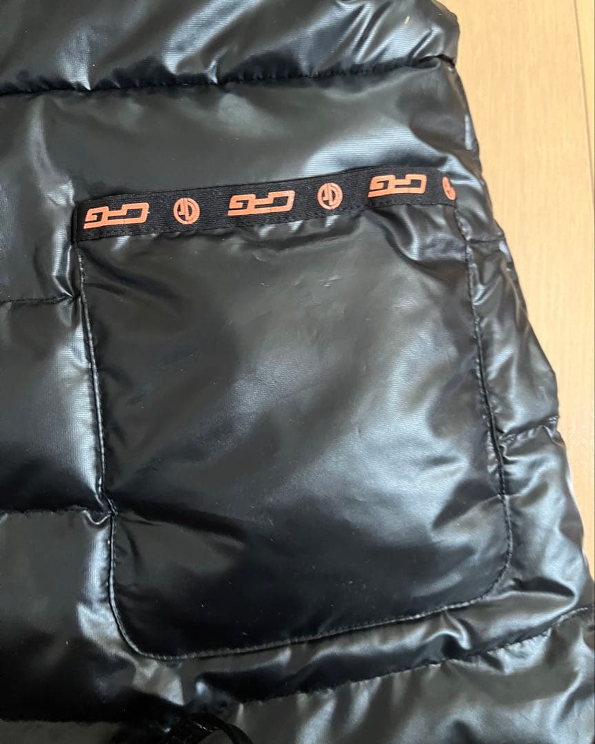 CPGゴルフ フード付きブラックダウンベスト ダウンワンピース　Sサイズ