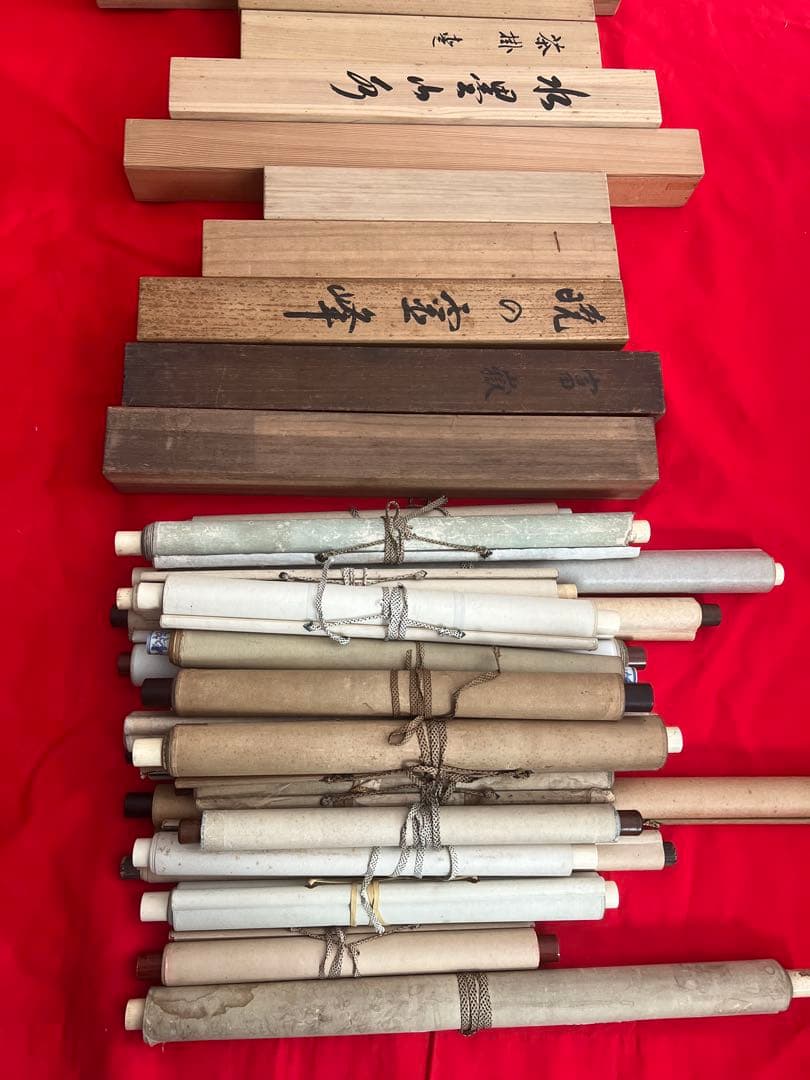 m*m様 掛軸まとめて38本 日本画 書 山水　花鳥　茶掛など！