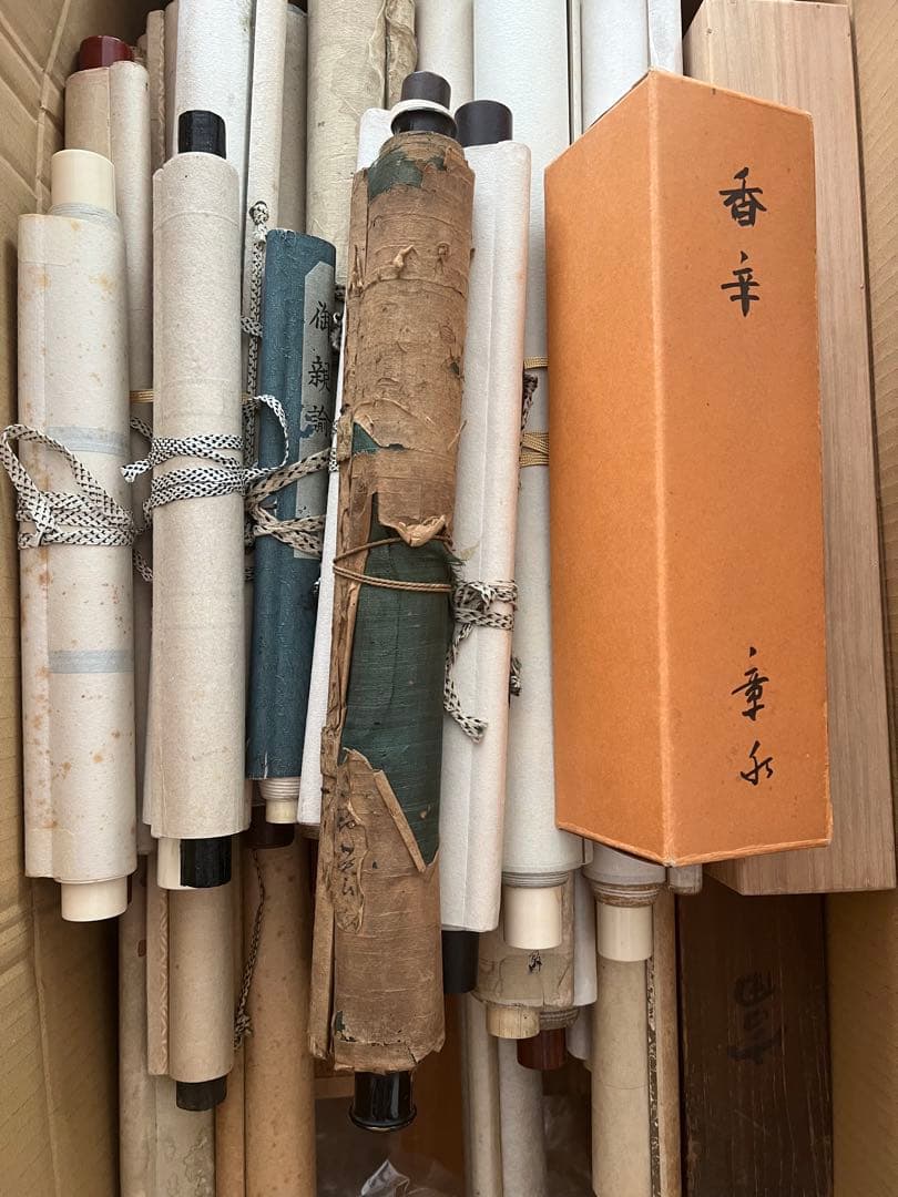 m*m様 掛軸まとめて38本 日本画 書 山水　花鳥　茶掛など！