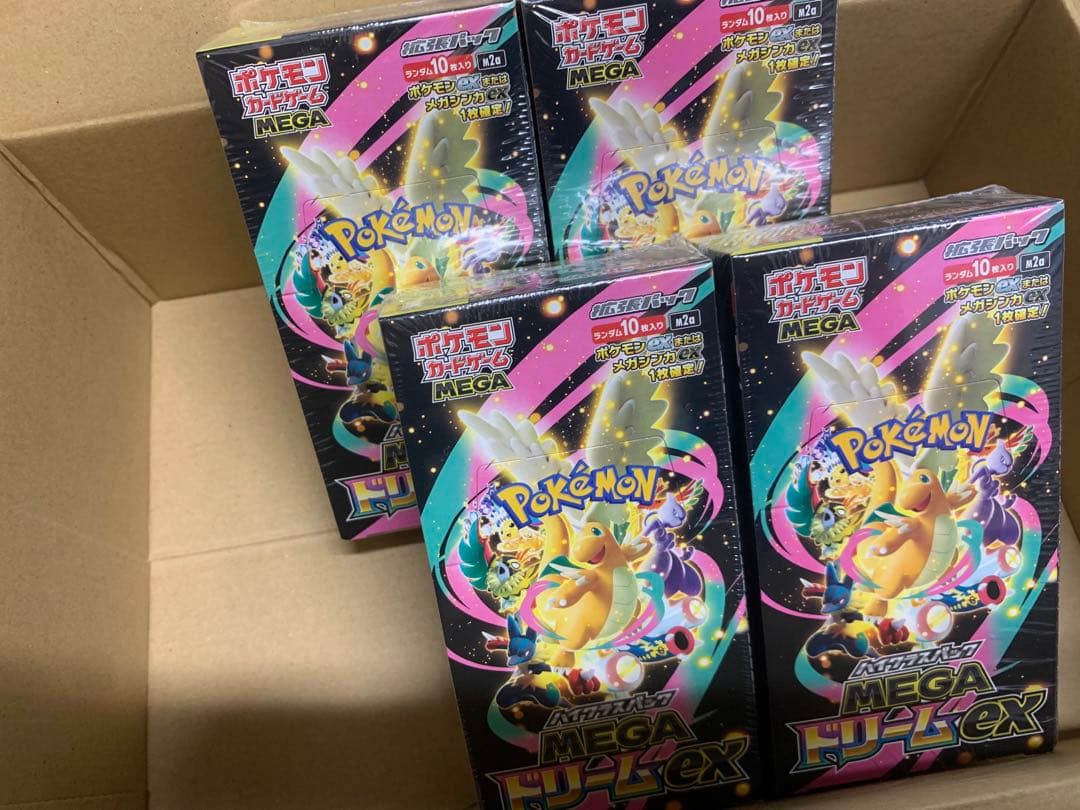 ポケモンカード MEGAドリームex 4BOX 新品未開封　シュリンク付き
