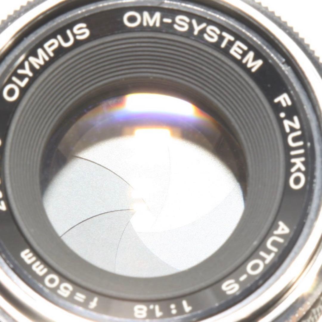 整備品　OLYMPUS OM-1 フィルムカメラ 50mm f1.8 レンズ付き