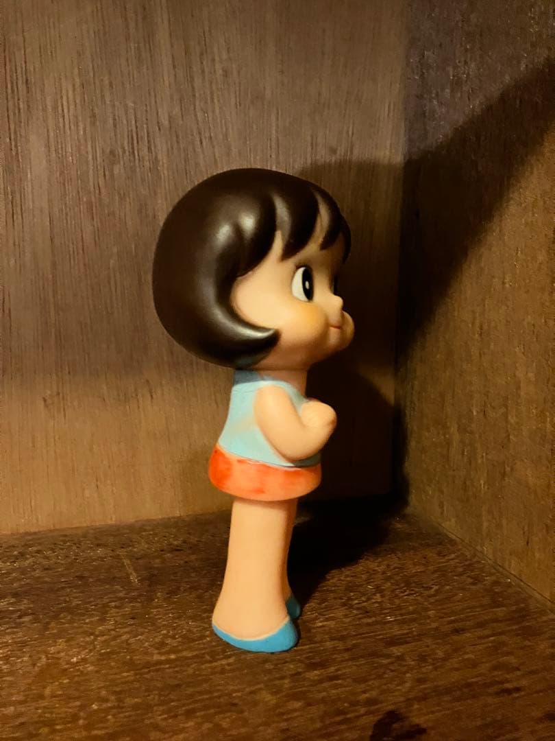 当時物 ソフビ人形 手塚治虫 女の子 サンヨー 上新 昭和レトロ 企業物