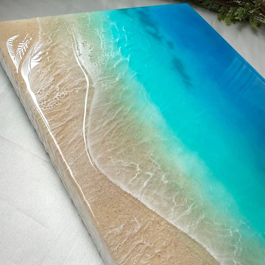 レジンアート　珊瑚礁の海　オーシャンアート　インテリアパネル