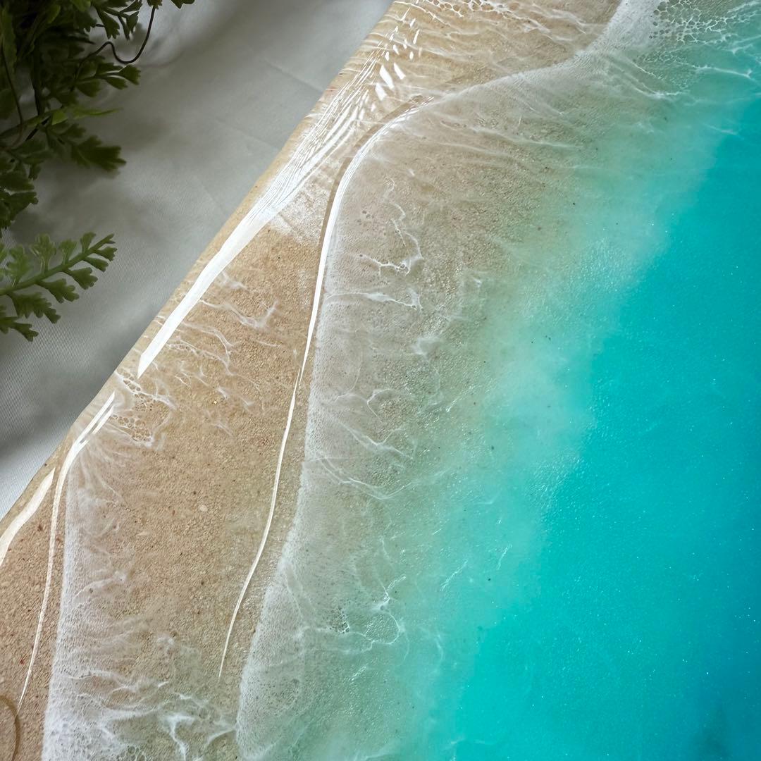 レジンアート　珊瑚礁の海　オーシャンアート　インテリアパネル