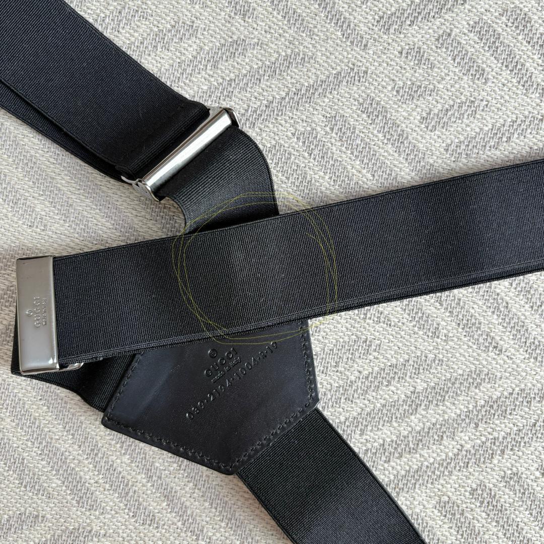 GUCCI グッチ　Y型 　サスペンダー　イタリア製