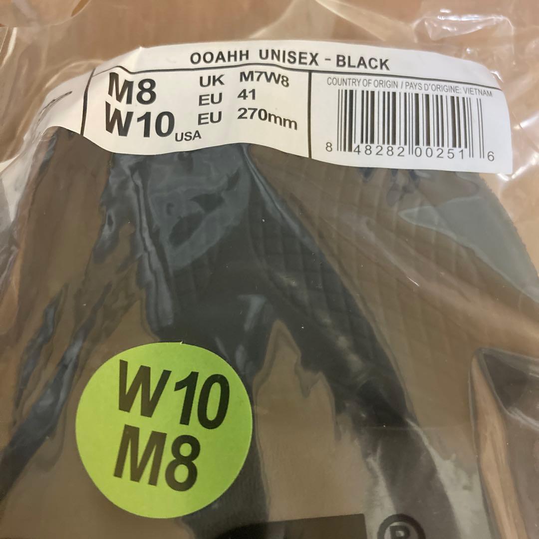 K*U様 OOahh Unisex - Black サンダル M8/W10 27