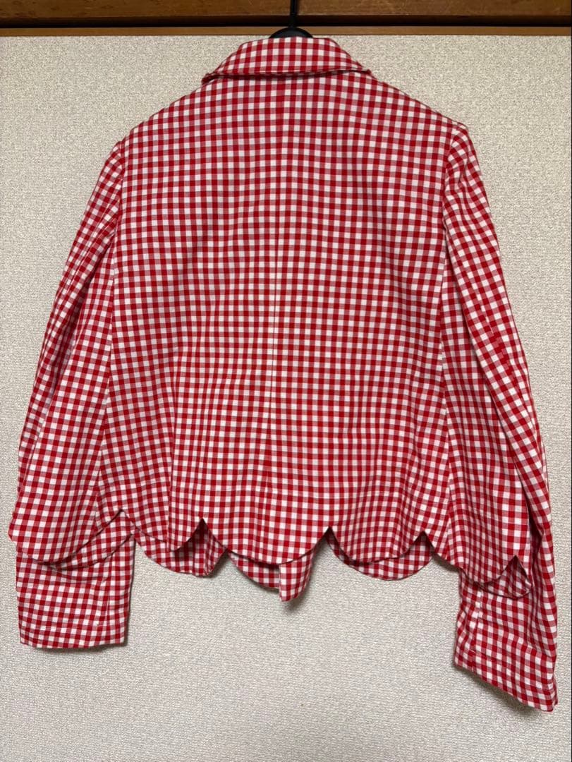 美品　コムデギャルソンガール　チェック柄　ジャケット