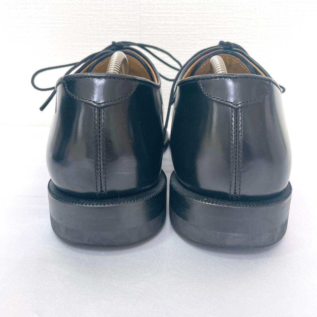 【美品】REGAL プレーントゥ ガラスレザー 2504 ブラック 26EE