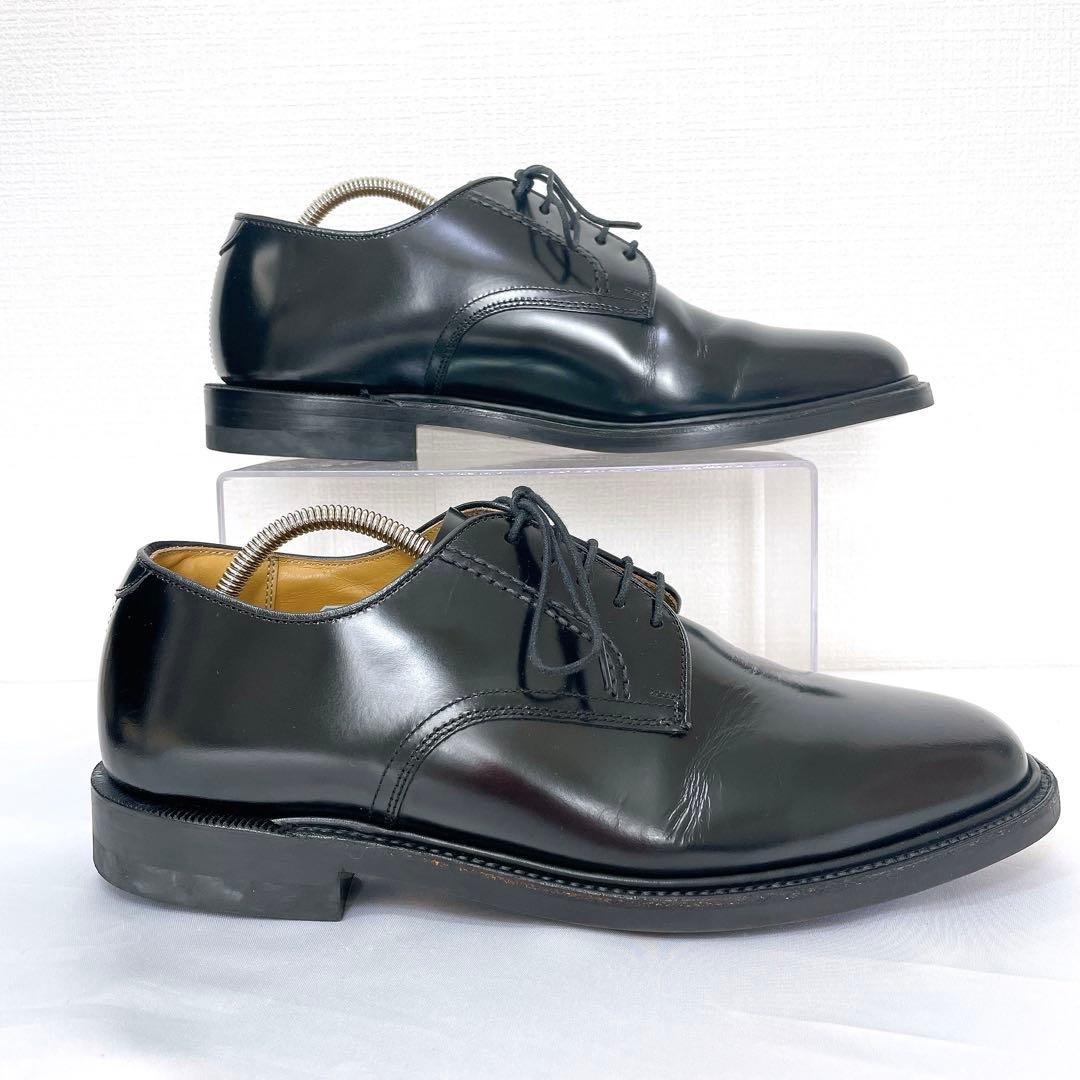 【美品】REGAL プレーントゥ ガラスレザー 2504 ブラック 26EE