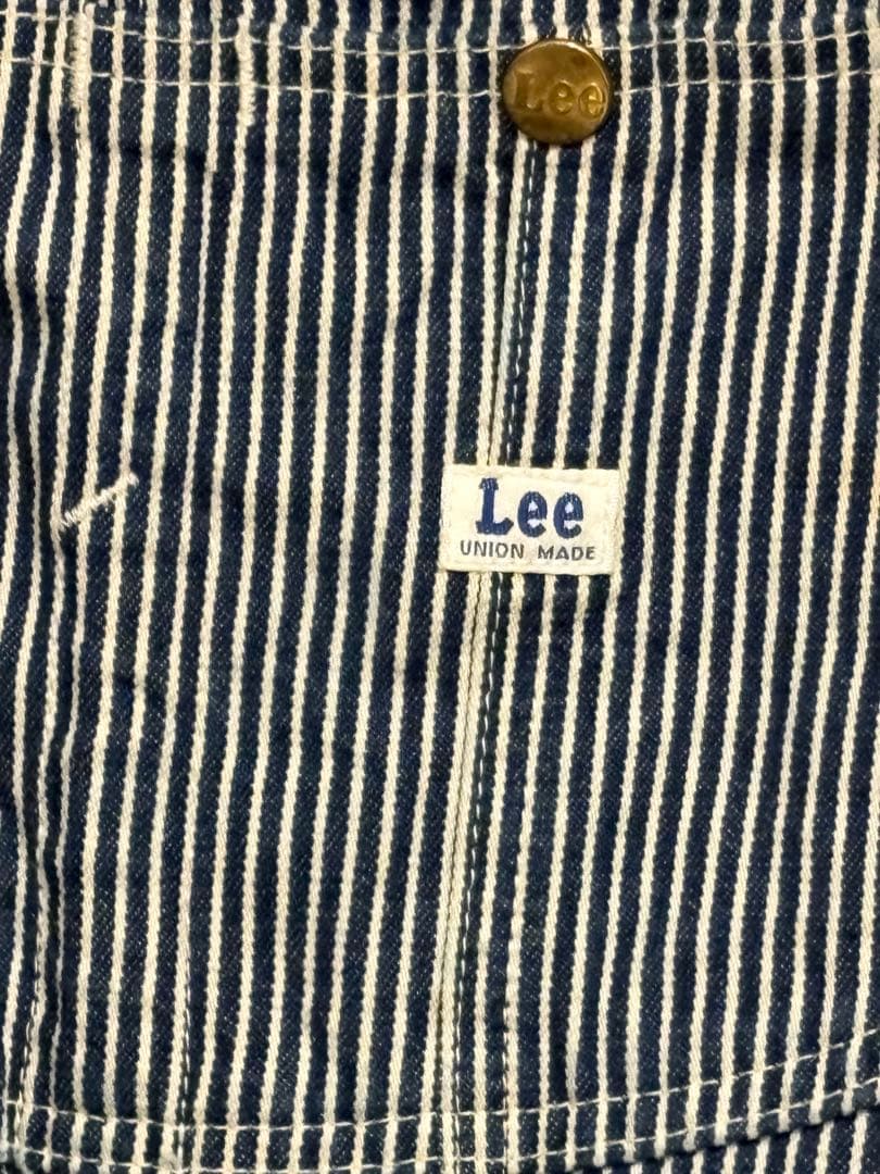 Lee UNION MADE ストライプオーバーオール