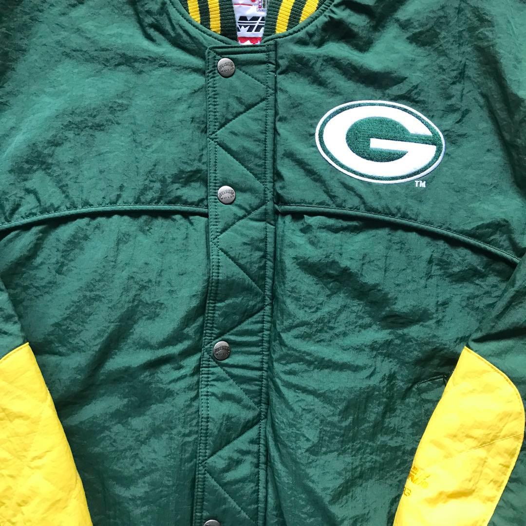 90s NUTMEG NFL グリーンベイパッカーズ ナイロンジャケット 中綿